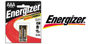 Energizer AAA 2 pack  $6.30